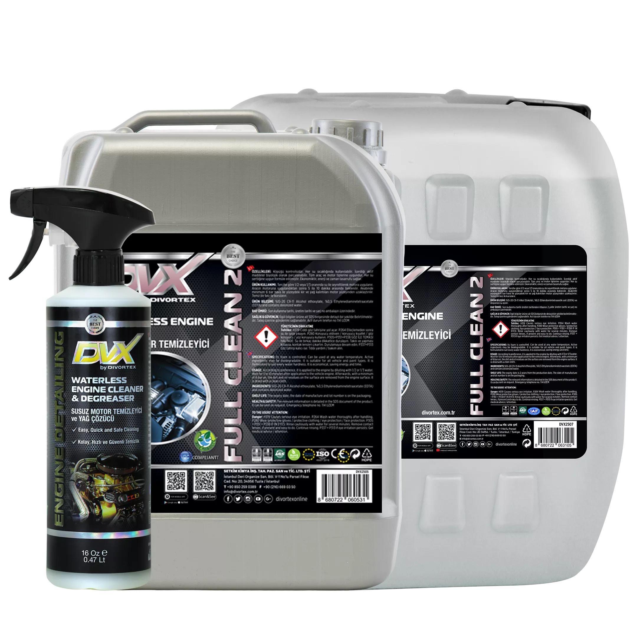 Full Clean 2 Susuz Motor Temizleyici Sprey - Divortex